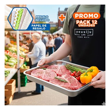 PACK12 AZAFATE MULTIUSO 50X35X2CM Y+PAPEL DE REGALO