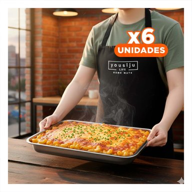 PACK6 AZAFATE PARA COCINA 45X35X2CM Y+REGALO STICKERS