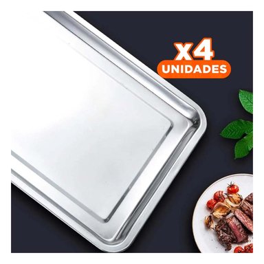 PACK4 FUENTE PARA SERVIR SNACK 40X30X2CM Y+REGALO STICKERS