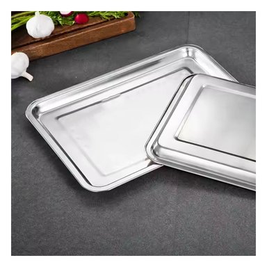 BANDEJA RECTANGULAR RESISTENTE 60X40X2CM Y+LIGAS DE REGALO