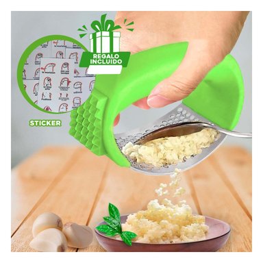 TRITURADOR MULTIUSO DE AJO VERDE LIMON Y+REGALO STICKERS