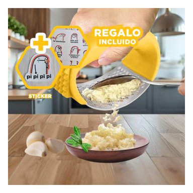 TRITURADOR DE ALIMENTOS AMARILLO Y+REGALO STICKERS