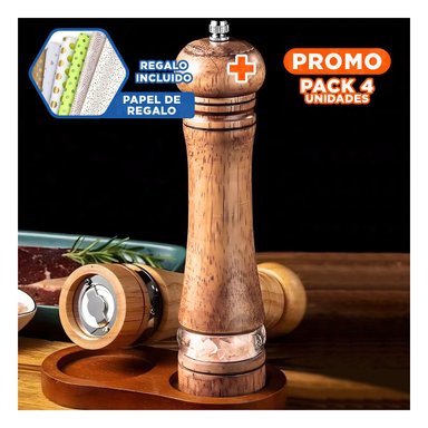 PACK4 TRITURADOR PEQUENO DE MANO 5X15.5CM Y+PAPEL DE REGALO