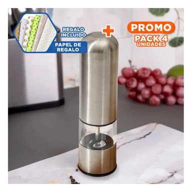 PACK4 TRITURADOR MANUAL GOURMET DE PLATEAD Y+PAPEL DE REGALO