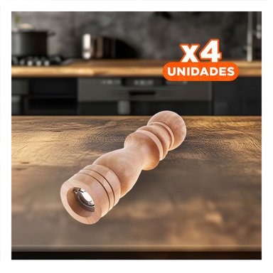 PACK4 TRITURADOR TOQUE SIMPLE DE MADERA Y+REGALO STICKERS