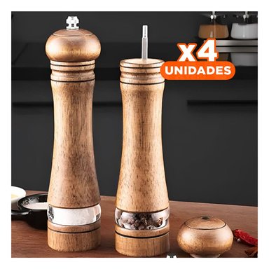 PACK4 TRITURADOR CLASICO 5X15.5CM MADERA Y+REGALO STICKERS