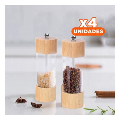 PACK4 TRITURADOR DE CAFE MANUAL 5X16.5CM Y+REGALO STICKERS