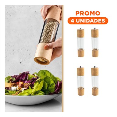 PACK4 TRITURADOR DE CONDIMENTOS PARA COCINA 5X21.5CM