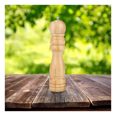 MOLINILLO PARA ESPECIA EN MADERA Y+LIGAS DE REGALO