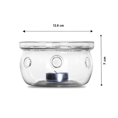 SOPORTE PARA TETERA DE COLOR TRANSPARENTE INTEGRANDO PLACA DE ACERO Y+PAPEL REGALO - 4