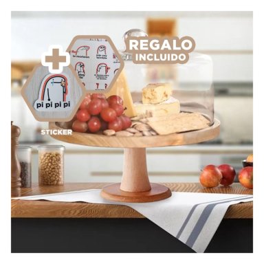 PEDESTAL CLASICO PARA TORTAS DE 28 CM Y+REGALO STICKERS
