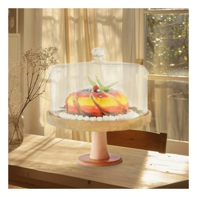 PEDESTAL DE PORTA Y POSTRES DE 28 CM Y+LIGAS DE REGALO