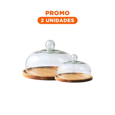 PACK2 PEDESTAL RUSTICO PARA ALIMENTOS DULCES DE 24 CM