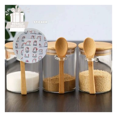 FRASCO PARA ALMACENAR ESPECIES Y+REGALO STICKERS