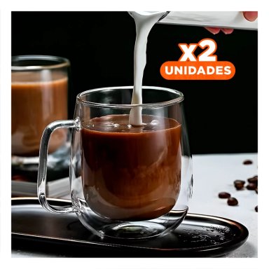 PACK2 VASO DE DISEÑO TERMICO DOBLE Y+REGALO STICKERS