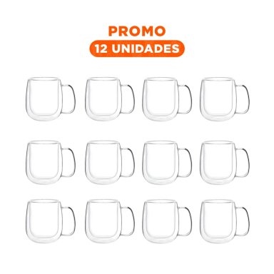 PACK12 RECIPIENTE PARA BEBIDAS FRIAS O CALIENTES AESTHETIC