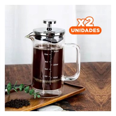 PACK2 CAFETERA ELEGANTE DE 350ML PD24-448 Y+REGALO STICKERS