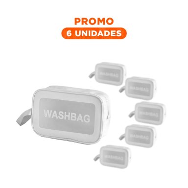 PACK6 ORGANIZADOR PRACTICO Y PORTATIL BLANCO 22X13X7CM
