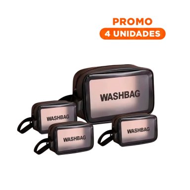 PACK4 ESTUCHE VERSATIL DE BOLSO 22X13X7CM EN NEGRO