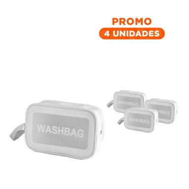 PACK4 ESTUCHE VERSATIL DE BOLSO 22X13X7CM BLANCO