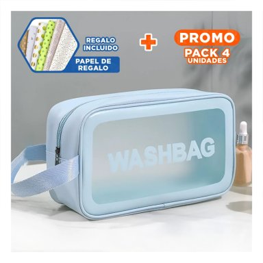 PACK4 ESTUCHE PARA VIAJES CELESTE Y+PAPEL DE REGALO