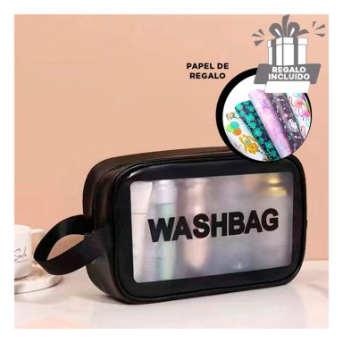 NECESER PARA ACCESORIO 22X13X7CM NEGRO Y+PAPEL DE REGALO