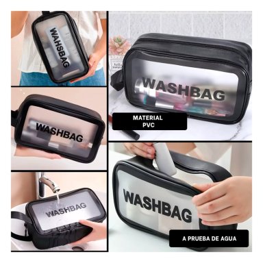 NECESER PARA ORGANIZAR PRODUCTOS DIARIOS 22X13X7CM NEGRO