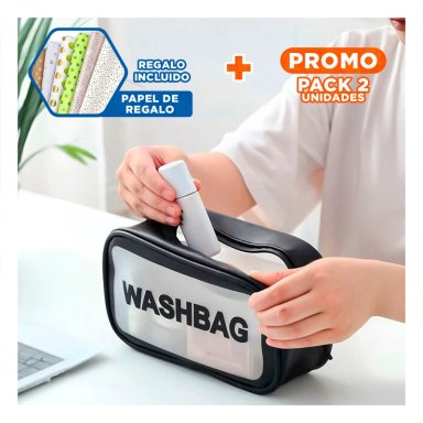 PACK2 NECESER PARA ACCESORIOS NEGRO Y+PAPEL DE REGALO