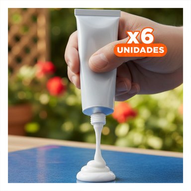 PACK6 MEZCLA DE PEGADO PARA SOPORTA EL PESO EN ESTANTERIAS Y+REGALO STICKER