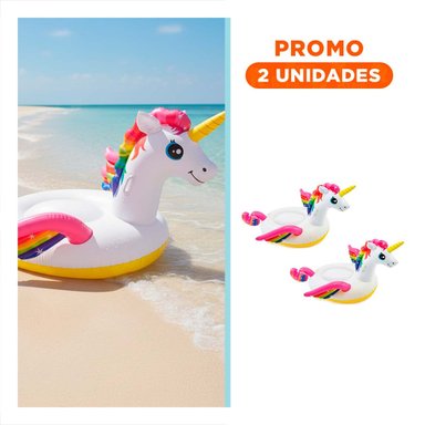 PACK2 VEHICULO ACUATICO INFANTIL PARA JUEGOS DE VERANO CON UNICORNIO