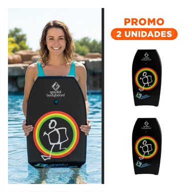 PACK2 ACCESORIO MARINO BODYBOARD 37 PULGADAS 93,5CM X 48,5CM X 5,5CM NEGRO