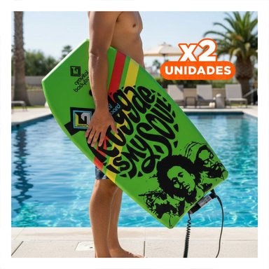 PACK2 ARTICULO ACUATICO 37 PULGADAS 93,5CM X 48,5CM X 5,5CM VERDE LIMON Y+REGALO STICKER