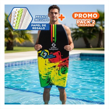 PACK2 ELEMENTO MARINO 37 PULGADAS 93,5CM X 48,5CM X 5,5CM MULTICOLOR PARA OLAS Y+PAPEL REGALO