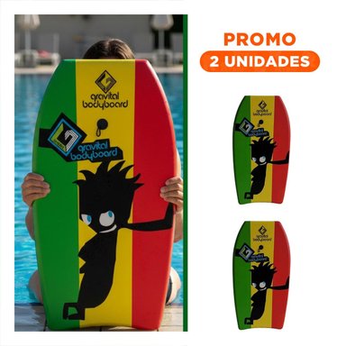 PACK2 IMPLEMENTO RECREATIVO BODYBOARD 37 PULGADAS 93,5CM X 48,5CM X 5,5CM NIÑO