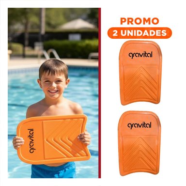 PACK2 ELEMENTO ACUATICO CON TABLA ANARANJADA PARA PISCINA