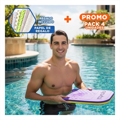 PACK4 ELEMENTO RECREATIVO Y SEGURO PARA AGUA Y+PAPEL REGALO