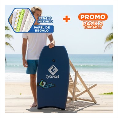 PACK2 ELEMENTO DE PLAYA 40 PULGADAS COLOR AZUL PARA USO RECREATIVO Y+PAPEL REGALO