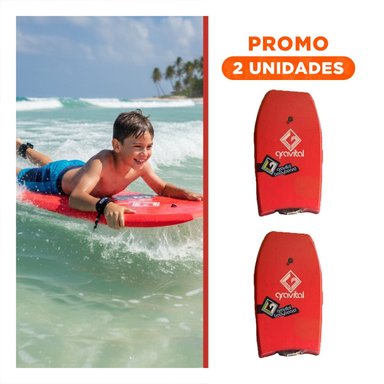 PACK2 IMPLEMENTO ACUATICO 40 PULGADAS COLOR ROJO PARA ACTIVIDADES DE PLAYA