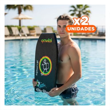 PACK2 EQUIPO DEPORTIVO 42 PULGADAS NEGRO PARA OLAS CON USO RECREATIVO Y+REGALO STICKER