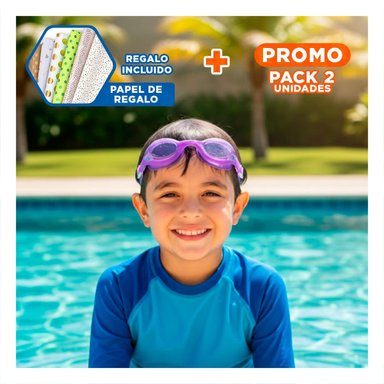 PACK2 LENTES DE NATACION PARA NINOS CON COMODIDAD Y PROTECCIÓN Y+PAPEL REGALO