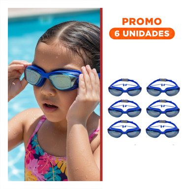 PACK6 GAFAS INFANTILES DE BUCEO PARA NINOS, PISCINA Y ACTIVIDADES EN AGUA