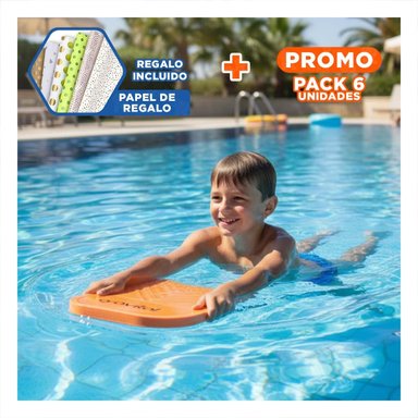 PACK6 TABLA DE NATACION PARA NINOS CON COMODIDAD Y PROTECCION Y+PAPEL REGALO