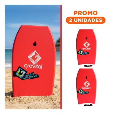 PACK2 DISPOSITIVO DIVERTIDO PARA NATACION INFANTIL CON BODYBOARD ROJO