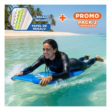 PACK2 ELEMENTO ACUATICO 37 PULGADAS 93,5CM X 48,5CM X 5,5CM AZUL PARA EL MAR Y+PAPEL REGALO