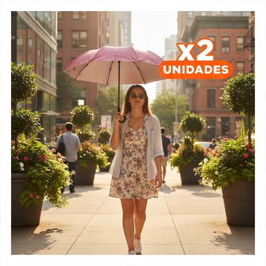 PACK2 ACCESORIO URBANO PLEGABLE PORTATIL PARA CARTERA O BOLSILLO COLOR ROJO Y+REGALO STICKER