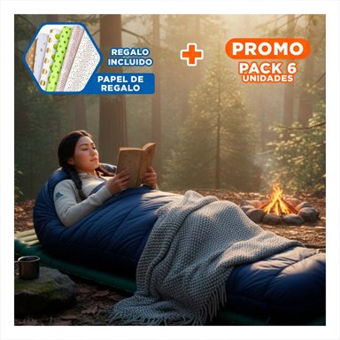 PACK6 SLEEPING DE DORMIR PARA PASEOS Y DESCANSO EXTERIOR Y+PAPEL REGALO