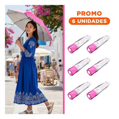 PACK6 ACCESORIO PORTATIL PLEGABLE PARA CARTERA O BOLSILLO COLOR ROSADO PRACTICO