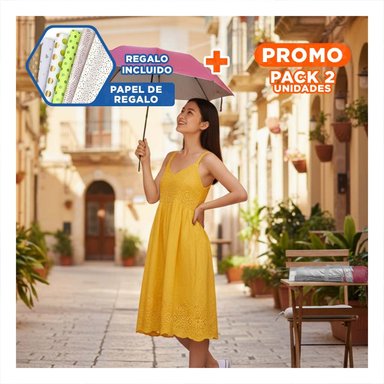 PACK2 ACCESORIO SOLAR PLEGABLE PORTATIL PARA CARTERA O BOLSILLO COLOR ROJO Y+PAPEL REGALO