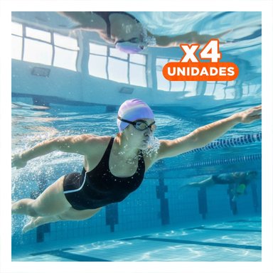 PACK4 PROTECTOR NATACION UNISEX PARA LA CABEZA COMODO EN PISCINA