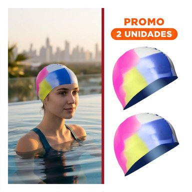 PACK2 ACCESORIO DE NATACION BLANCO AMARILLO FUCSIA AZUL COMODO